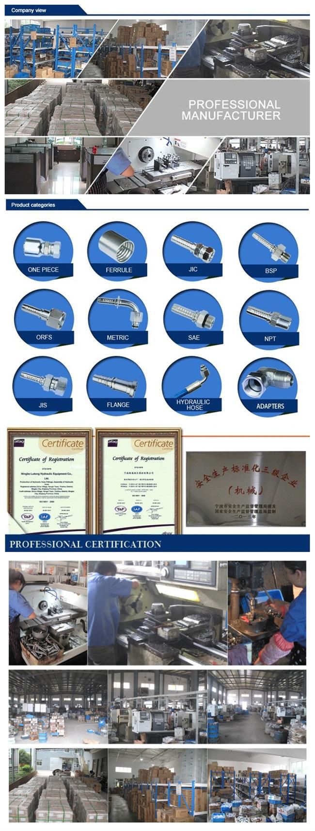 Hydraulic Steel Tube Pipe Fittings Straight Pipe 180 Degree Hydraulic Hose