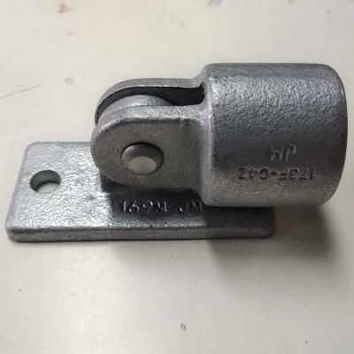 169b 33.7mm Galvanized Iron Pipe Clamp Fittings Oblique Key Clamp Tee for Handrail Pipe Connector
