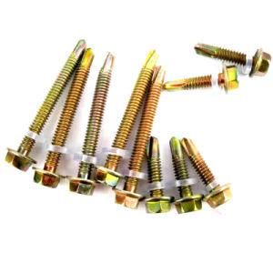 Stainless Steel Hex Washer Head Self Drilling Type Metal Screws for Roofing