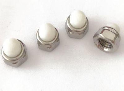 M6-M8 Non Metallic Insert Hexagon Cap Nut Nylon White Cap Nut
