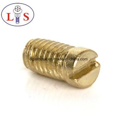 Customized Round Head Knurled Slotted Screw