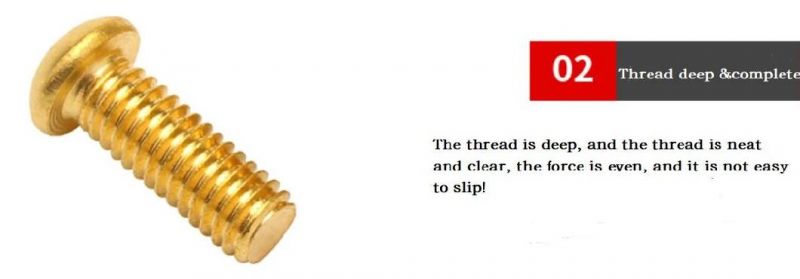 Brass Pan Round Phillips Head Machine Screws DIN7985