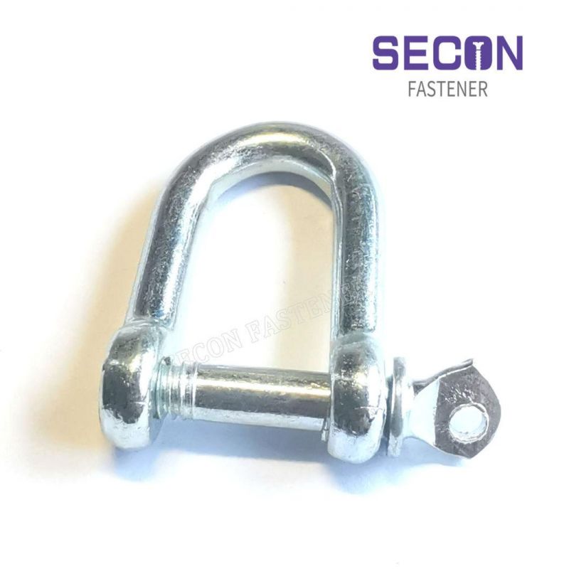 China Factory OEM Marine Rigging Hardware Heavy Duty Forged 316/304 European Stainless Steel Lifting Chain D Shackle