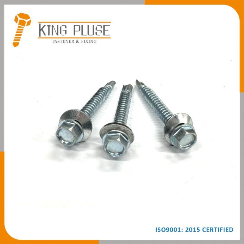 Hex Head Flange Drilling Roofing Screws with EPDM Washer
