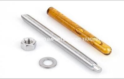 Carbon Steel Galvanized Zinc Plated Chemical Anchor Bolt Stud Bolt Through Bolt M8-M30
