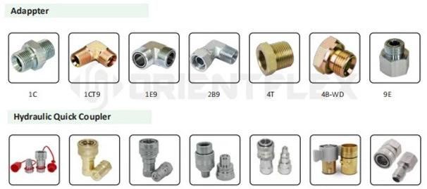 Hydraulic Steel Hose End Fittings Hose Coupling NPT Jic SAE BSPT