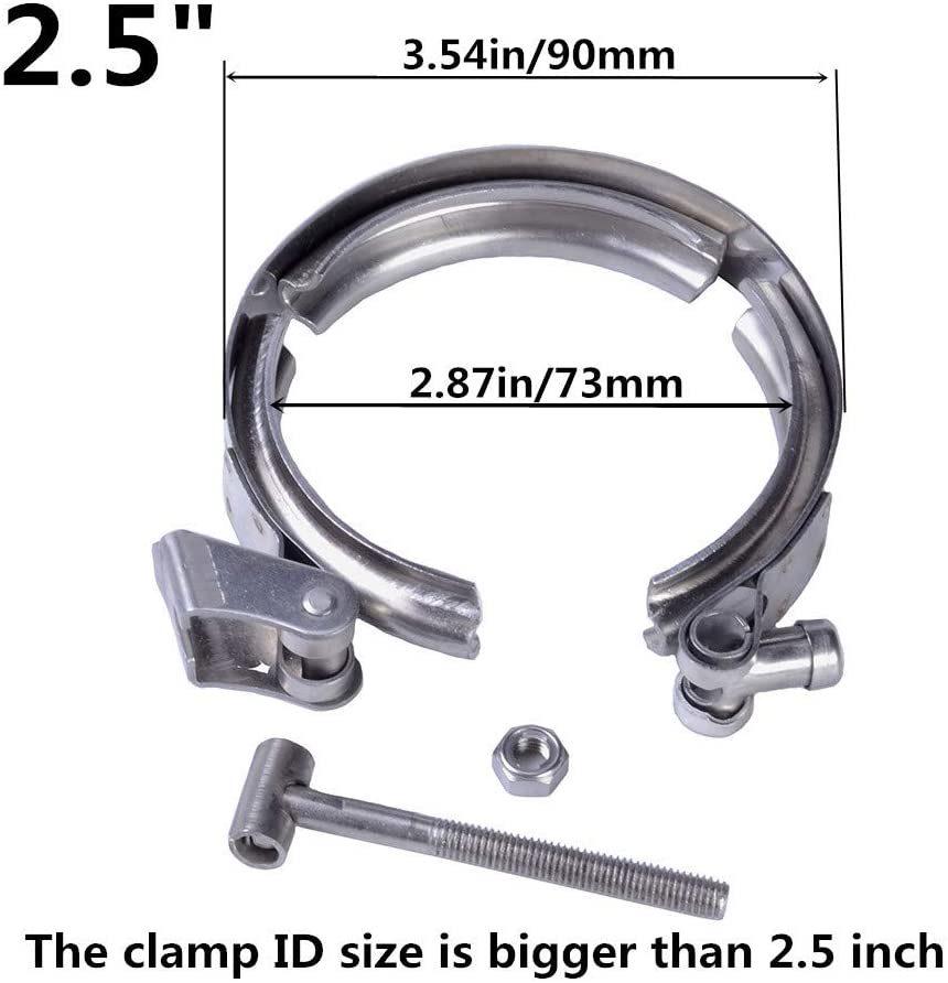 Standard 2.5" Quick Release V Band Exhaust Clamp