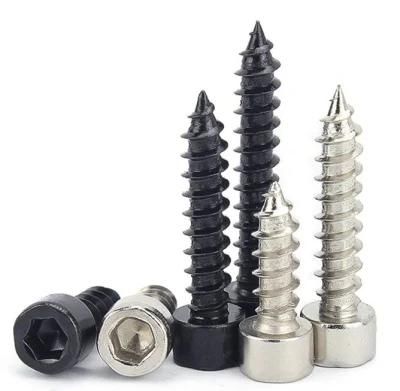 Grade 8.8 Carbon Steel Nickel Plated Black Cup Head Hexagon Socket Self Tapping Screw Cylindrical Head Hexagon Socket Screw M2-M5