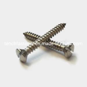 ISO1483/DIN7973 Slotted Raised Countersunk (Oval) Head Tapping Screws (Stainless Steel)