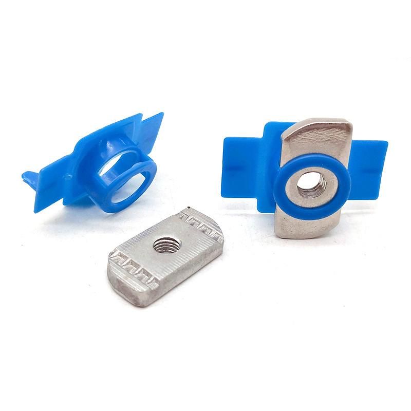 Stainless Steel 304 316 Strut Channel Spring Nut with Plastic Wing