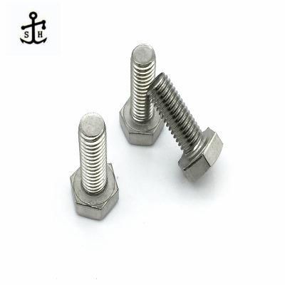 Ss SUS304 Chinese Factory DIN933 M10X40 Hexagon Bolt Made in China