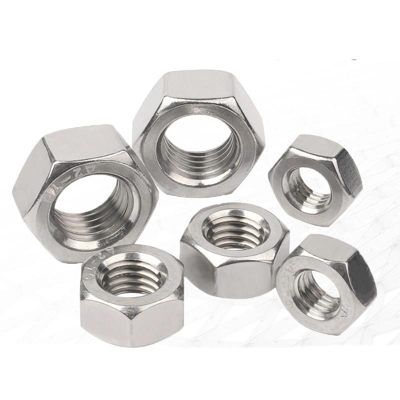 Small Qty Best Price DIN934 Carbon Steel Hex Nuts Stainless Steel Hexagon Head Nuts