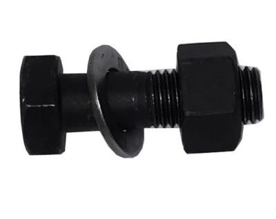 Black Grade10.9 M22or7/8 ASTM A490 M/A490 Heavy Hexagon Head Bolt/Heavy Hex Bolt Carbon Steel 42CrMo