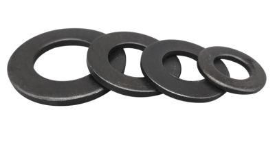 Carbon Steel Hardened Iron Flat Washer Round M3m4 Screw Gasket Blackened Thickened Enlarged Flat Washer M5m6m8m10m30