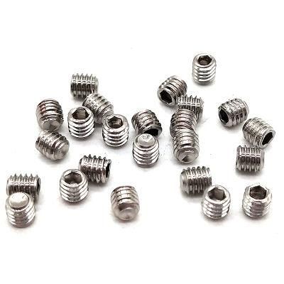 M2 M3 M4 Stainless Steel Blind Headless Flat Cup Point Hexagon Socket Set Screw