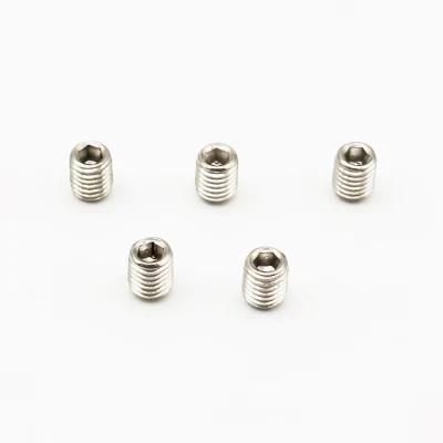 Factory Directly Supply Customized Stainless Steel Hexagon Socket Flat Point Grub Set Screw