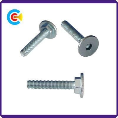 Stainless Steel M8 Hex Socket/Allen Round/Flat Head Carriage/Square Neck Bolts