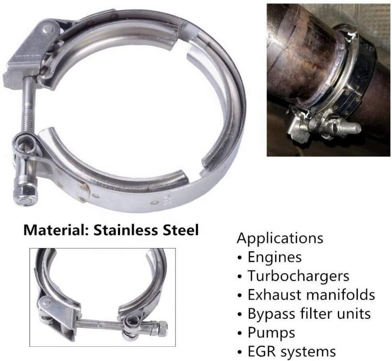 Standard 2.5" Quick Release V Band Exhaust Clamp
