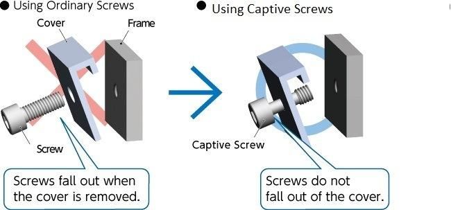 Hardware Carbon Steel 8.8 Zinc Plated Hex Socket Screw Countersunk Captive Screw