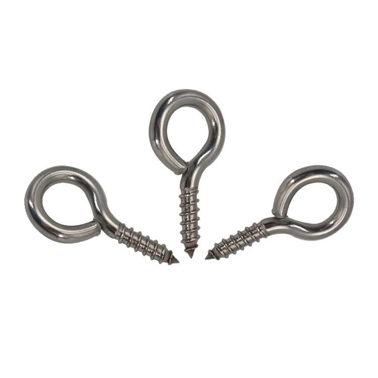 High Quality Stainless Steel Eye Screw, Metal Eye Screws