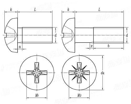 Factory Steel Zinc Plated Cross Recessed Raised Cheese Pan Lens Head Screws Made in China