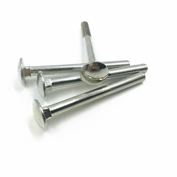 4.8 8.8 Round Head Hot Dipped Galvanized Carriage Bolts