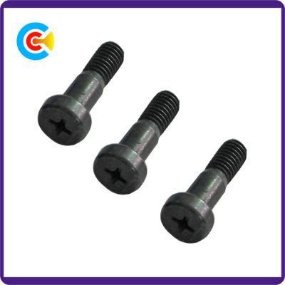 Round Cheese Head Bolt Black Zinc Coating Custom Fasteners Screws