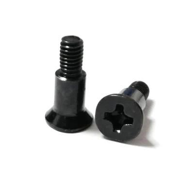 Steel Black Zinc Plated Flat Countersunk Head Phillips Shoulder Screws