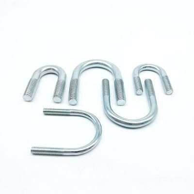 A2 A4 Stainless Steel 304 316 U Shape Clamp Bent Nut and Hex Bolt Carriage Bolt Anchor Hook Bolt