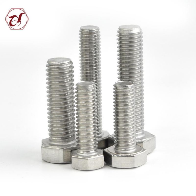 DIN933 Full Thread Stainless Steel 316 A4-70 Hexagon Head Bolt /A2-70 Hex Bolt