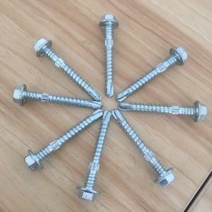 Hex Head Self Drilling Screw with Washer Double Thread 2/3 Thread 14#*1&prime;&prime;, 1 1/2, 2&prime;&prime;