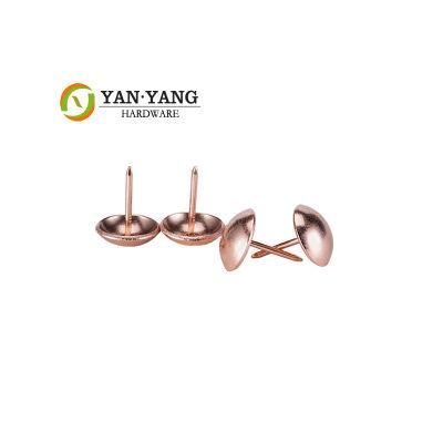Furniture Accessory 11mm Rose Golden Decorative Charming Upholstery Furniture Nails