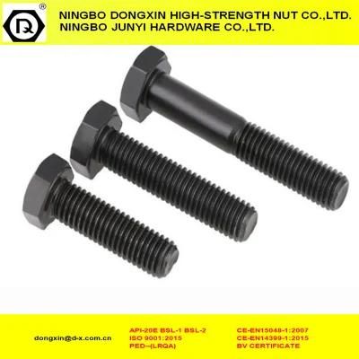Full Thread Black Fastener DIN933 Hex Head Bolt