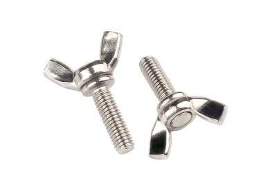 304 Stainless Steel Butterfly Screw Butterfly Yuanbao Bolt Sheep Horn Screw Butterfly Hand Screw