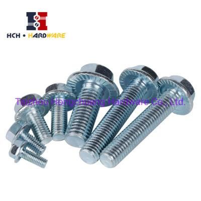 Galvanized Bolt DIN 6921 Hex Flange Bolt with Serration