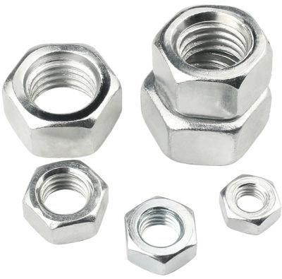 Hex Nut Hardware Fasteners/Hex Head Nuts 4.8 8.8 10.9 Grade with Iron Carbon Steel Stainless Steel Nuts