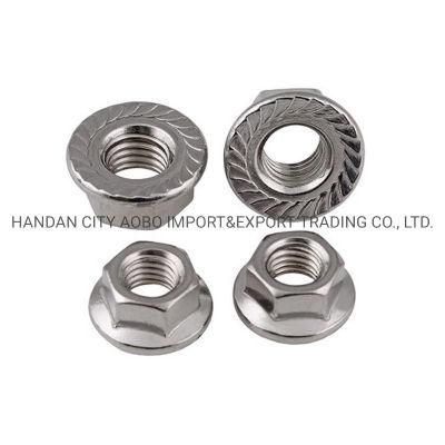 Carbon Steel Hex Flange Nut DIN 6923 Nuts for Seismic Support Coupling