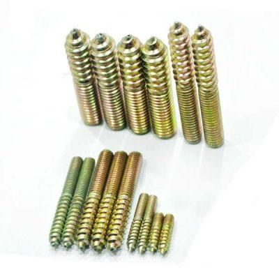 China Wholesale Furniture Hardware Fastener Double Side Wood Threaded Dowel Screw Hanger Bolt