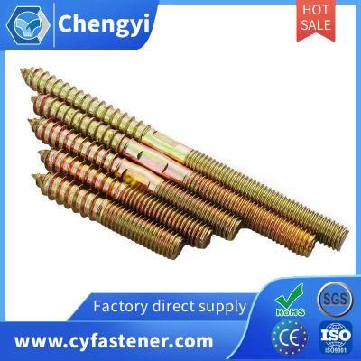 Thread Stud Double Ended Screw Furniture Fixing Self Tapping Wood Screws Double Ended Thread Screw Hanger Bolt
