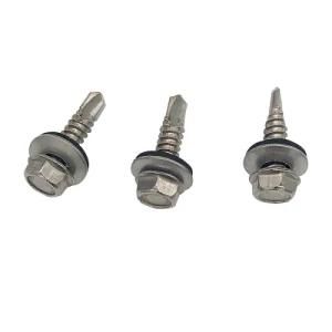 Carbon Steel Hex Head Self Drilling Screw with EPDM Washer