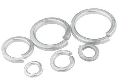 Iron White Zinc Thin Gasket Washer Open Spring Elastic Gasket M10-M12