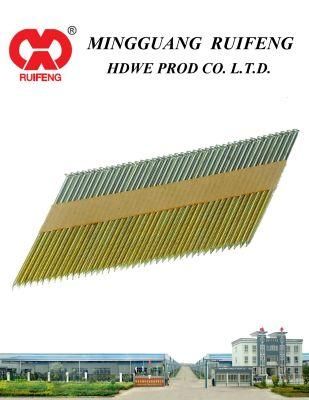 Ruifeng Industry 34deg D-Head Paper Tape Strip Nail, Clipped Head Pneumatic Gun Nails in Anhui.
