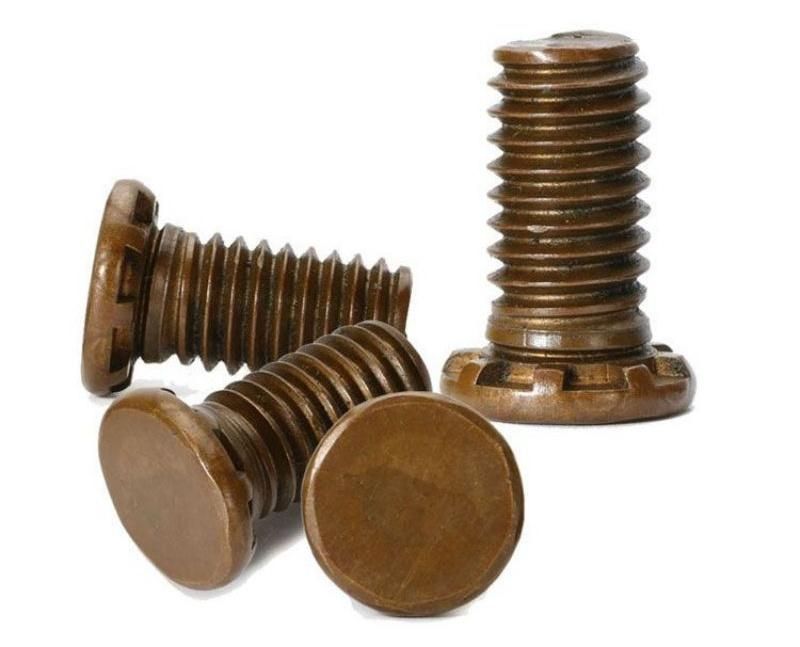 M6 M8 Ultra Low Head Serration Special Machined Copper Screw