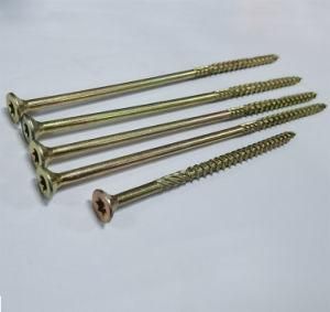 Wood Screw Chipboard Screw Yellow Zinc Torx Drive Double Countersunk Head Wood Chipboard Screw