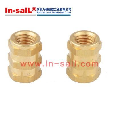 Customized CNC Machining Turning Stainless Steel Aluminum Brass Knurling Nut
