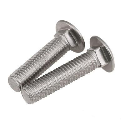 SS304 SS316 A2 A4 Stainless Steel Mushroom Head Square Neck Carriage Bolt DIN603