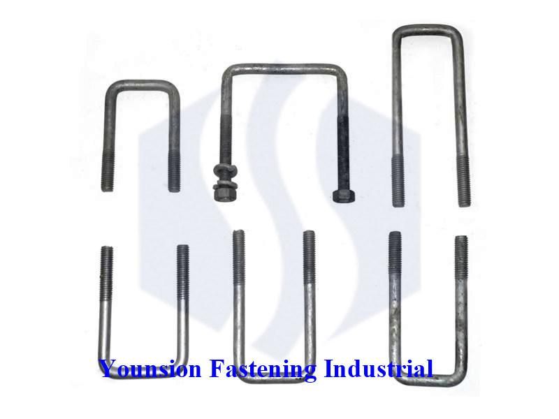White Blue Zp and 4.8 Grade Anchor Bolt in U Bolt Style with Nut and Washer