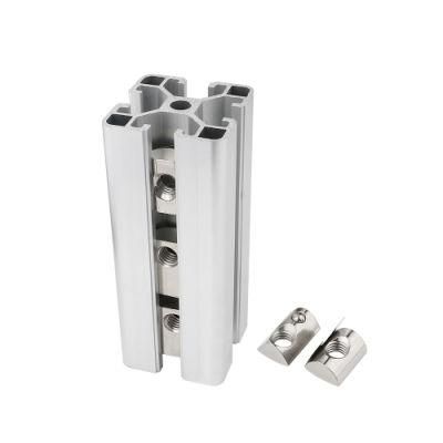 Olearn T Nuts T-Slot Nut Hammer Head Fastener Nickel-Plated Carbon Steel Sliding T Nuts for Aluminum Profile