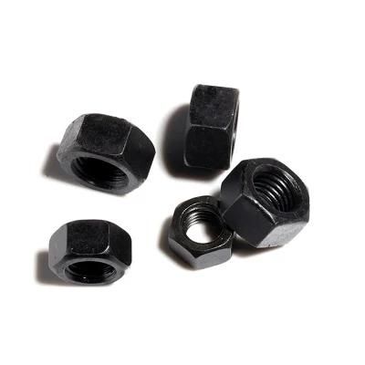 Profession Mass Production Custom Full Specification Decorative Black Hex Nuts