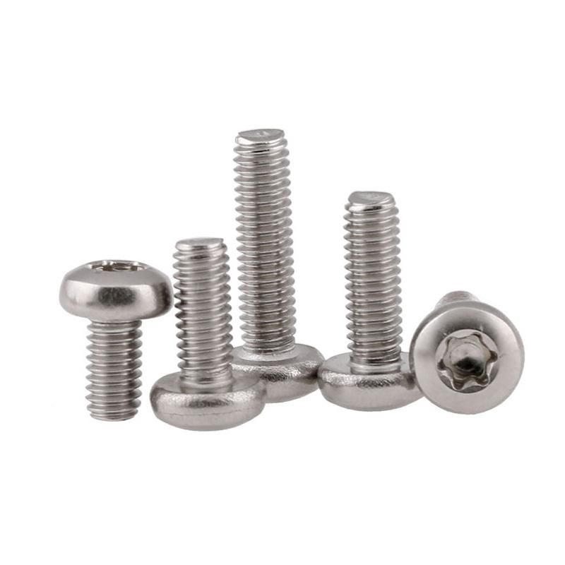 M4 M5 Stainless Steel SS304 Pan Head Torx Screw GB2672 Titanium Screw M3